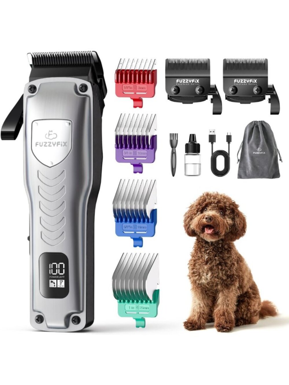Grooming Clippers for Thick Coats - Professional Dog Grooming Kit & Accessories